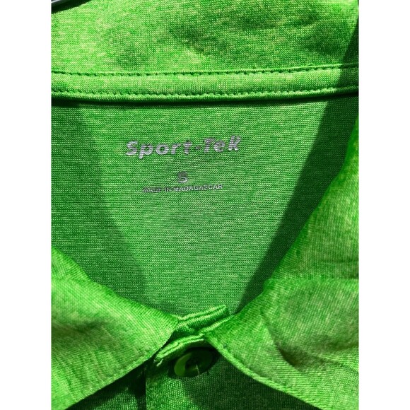 Hammer Bowling Polo Men's Size S Green Polo Patch 1/4 Button Up Gecko Athleisure - Picture 4 of 7